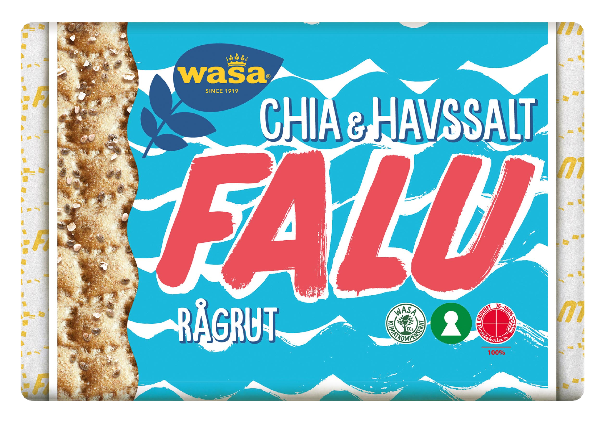 Wasa Falu näkkileipä 235g chia-merisuola