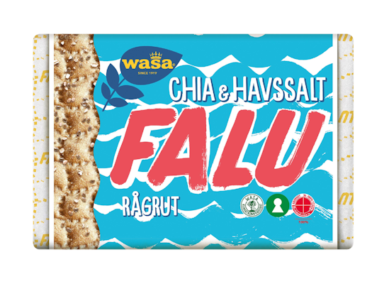 Wasa Falu näkkileipä 235g chia-merisuola