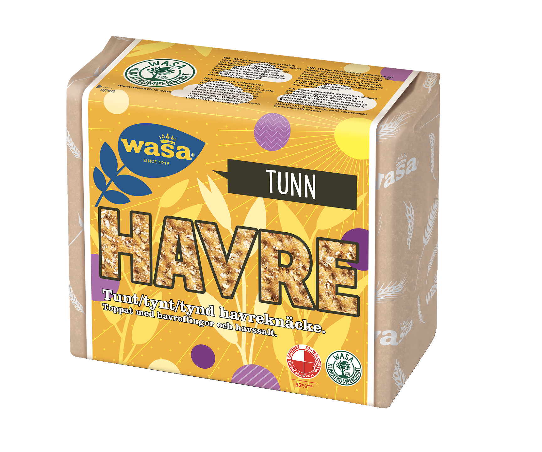 Wasa Tunn Havre näkkileipä 265g