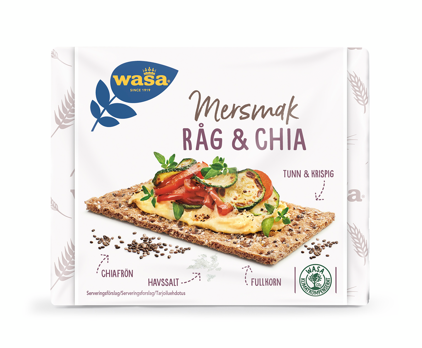 Wasa Mersmak Ruis & Chia Näkkileipä 245g