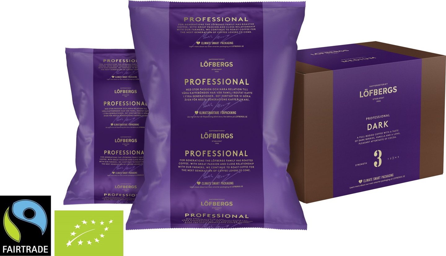 Löfbergs Professional Dark Kahvi 75x80g Reilukauppa Luomu Jauhatus 1,5