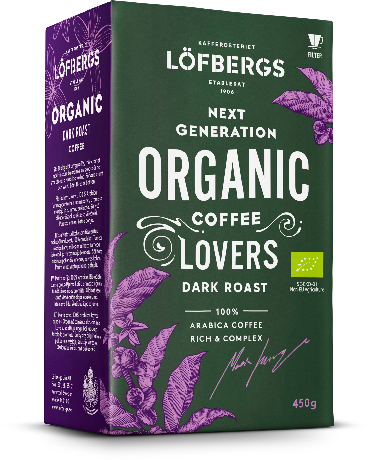Löfbergs Next Generation Coffee Lovers kahvi 450 g luomu
