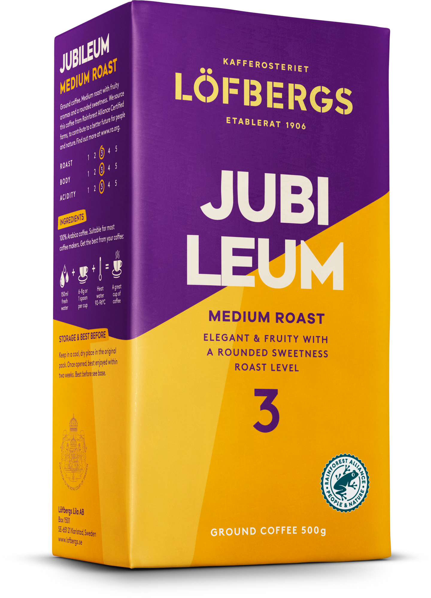 Löfbergs Jubileum kahvi 500 g Rainforest Alliance