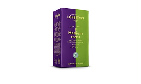Löfbergs Medium Roast 500 g kahvi Rainforest Alliance