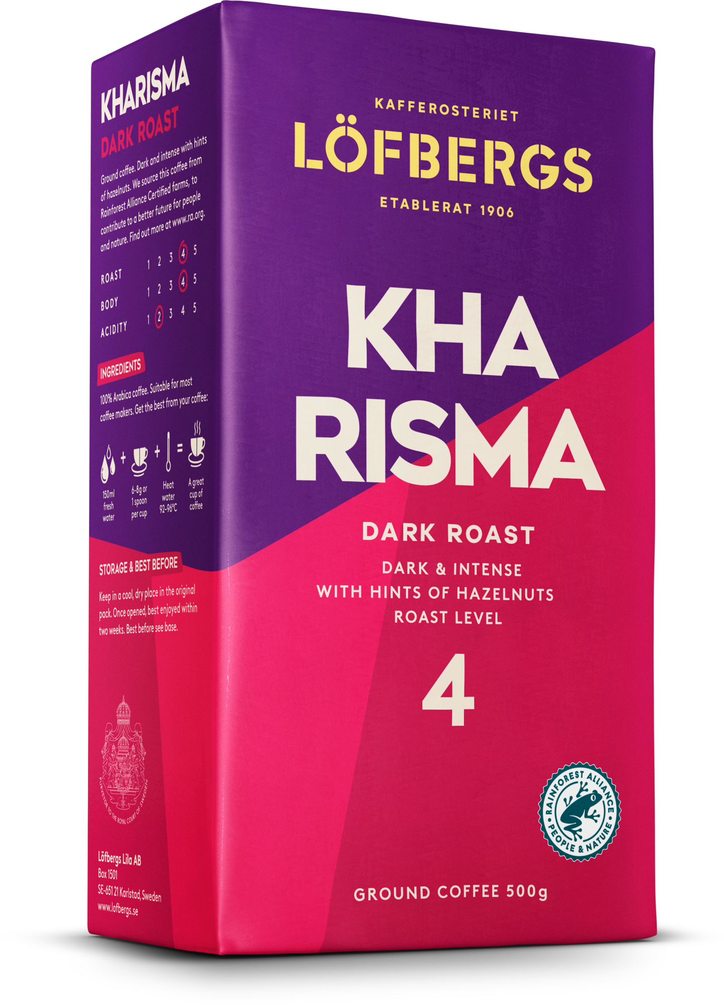 Löfbergs Kharisma kahvi 500 g 180kpl 1/4LAVA