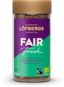 Löfbergs Fair Fresh Instant pikakahvi 100 g Reilu kauppa, luomu