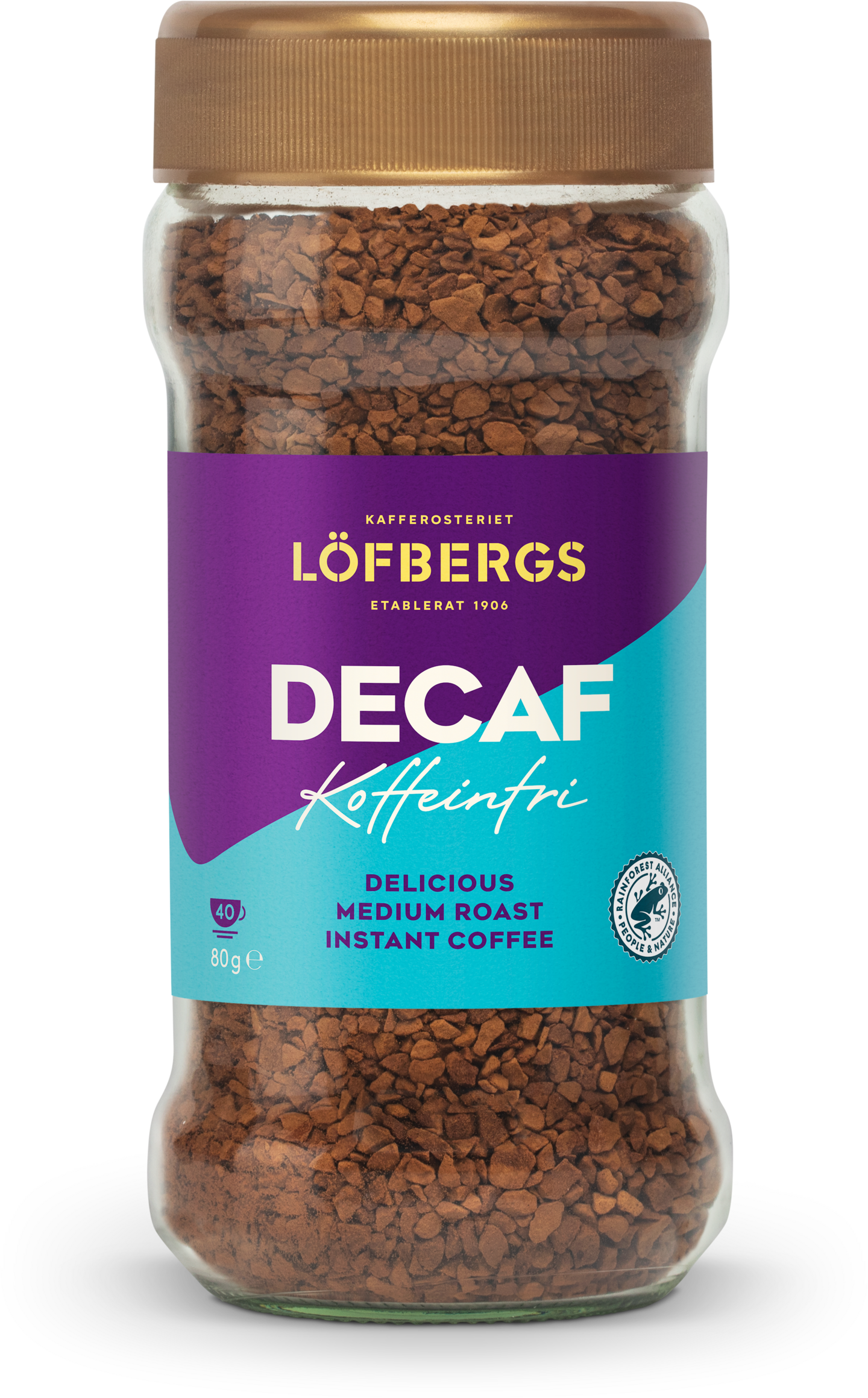 Löfbergs Decaf pikakahvi 80 g kofeiiniton RFA