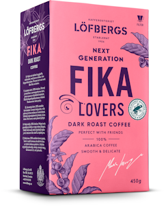 Löfbergs Next Generation Coffee Lovers Fika Dark Roast suodatinkahvi 450 g rfa