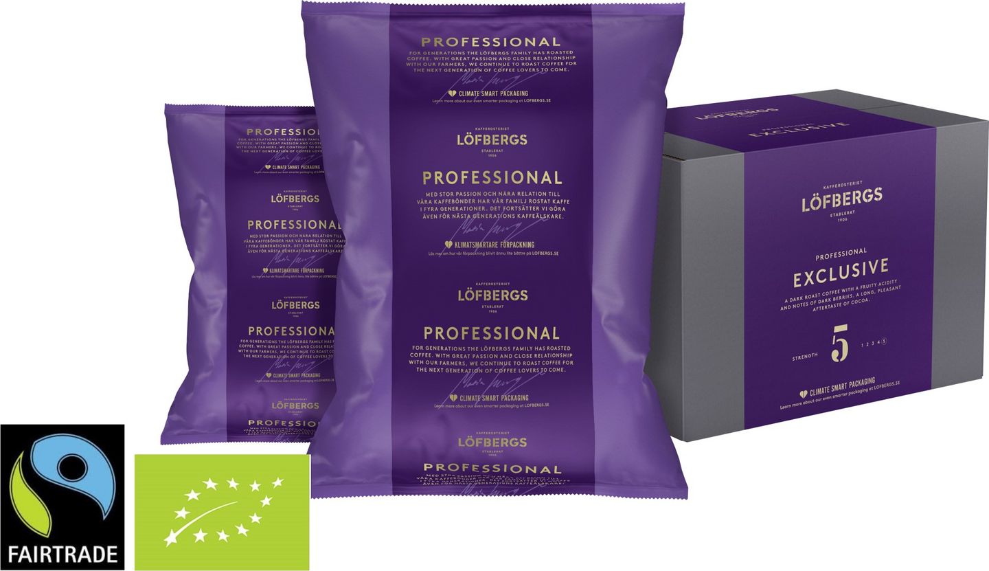 Löfbergs Professional Exclusive Papukahvi 1000g Reilukauppa Luomu