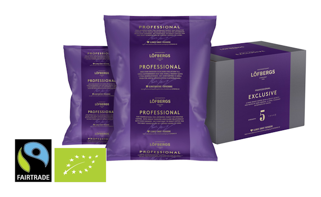Löfbergs Professional Exclusive Papukahvi 1000g Reilukauppa Luomu