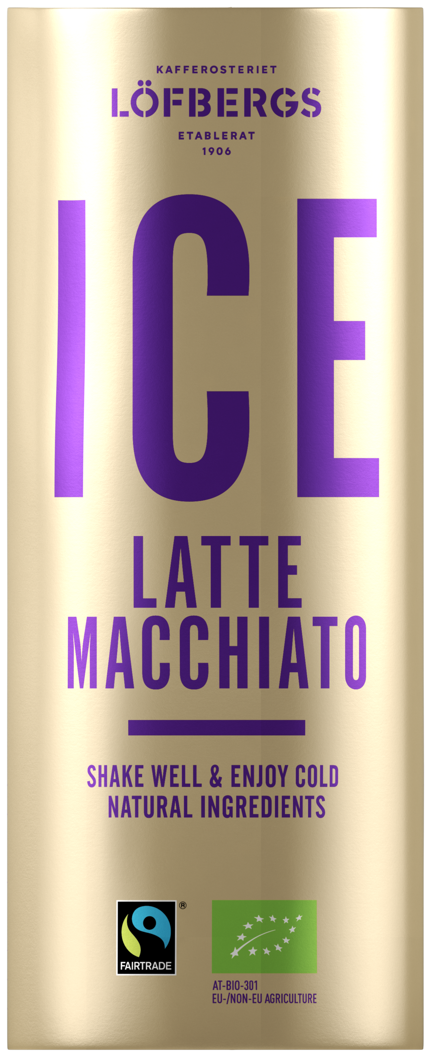 Löfbergs ICE Latte Macchiato jääkahvi 230 ml Reilu kauppa, luomu