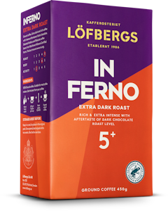 Löfbergs Inferno Erittäin tumma Suodatinkahvi 450g rfa QPA