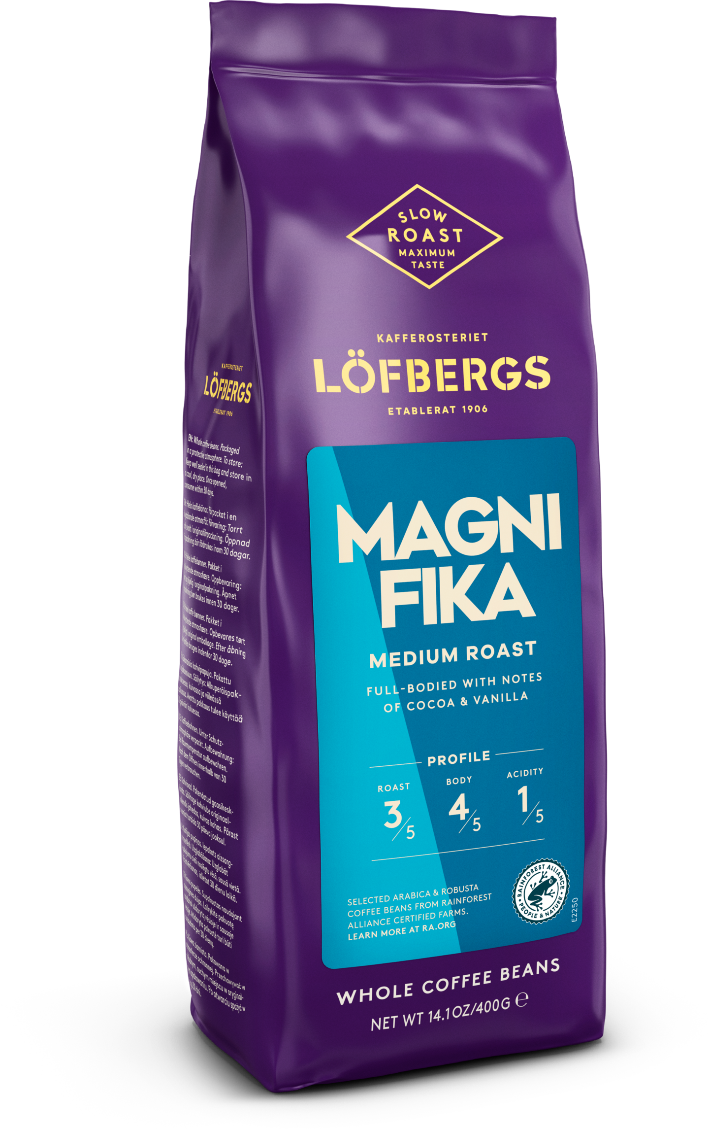 Löfbergs Magnifika papukahvi 400 g Rainforest Alliance