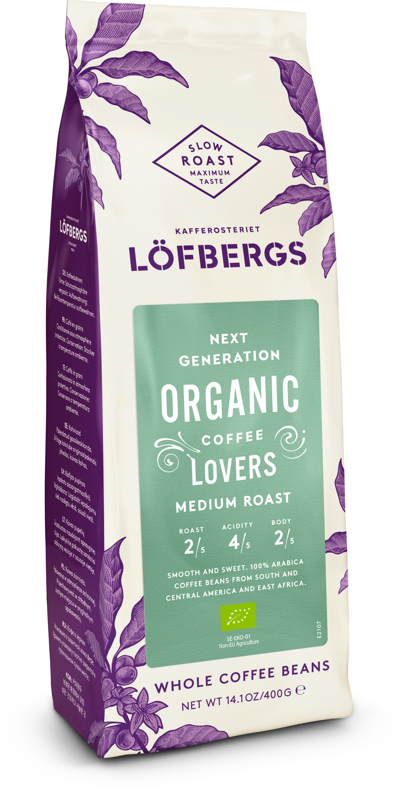 Löfbergs EKO Medium Roast papukahvi 400 g luomu