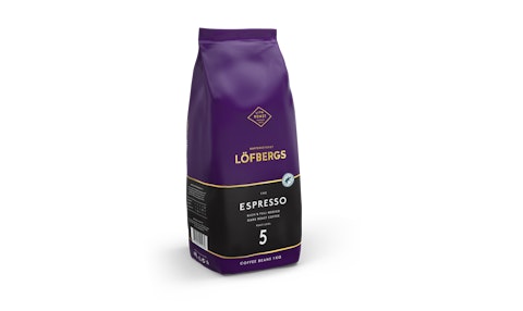 Löfbergs Espresso papukahvi 1 kg Rainforest Alliance