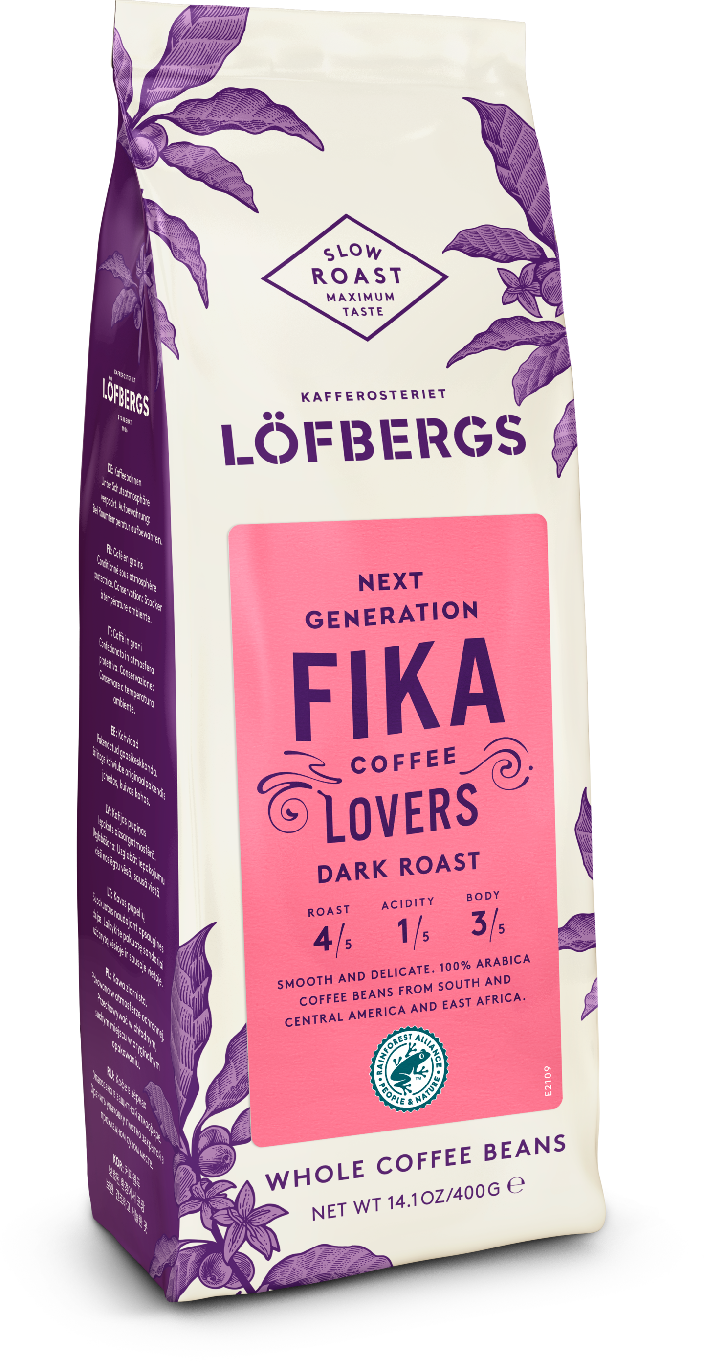 Löfbergs Fika Dark Roast Papukahvi 400 g RFA