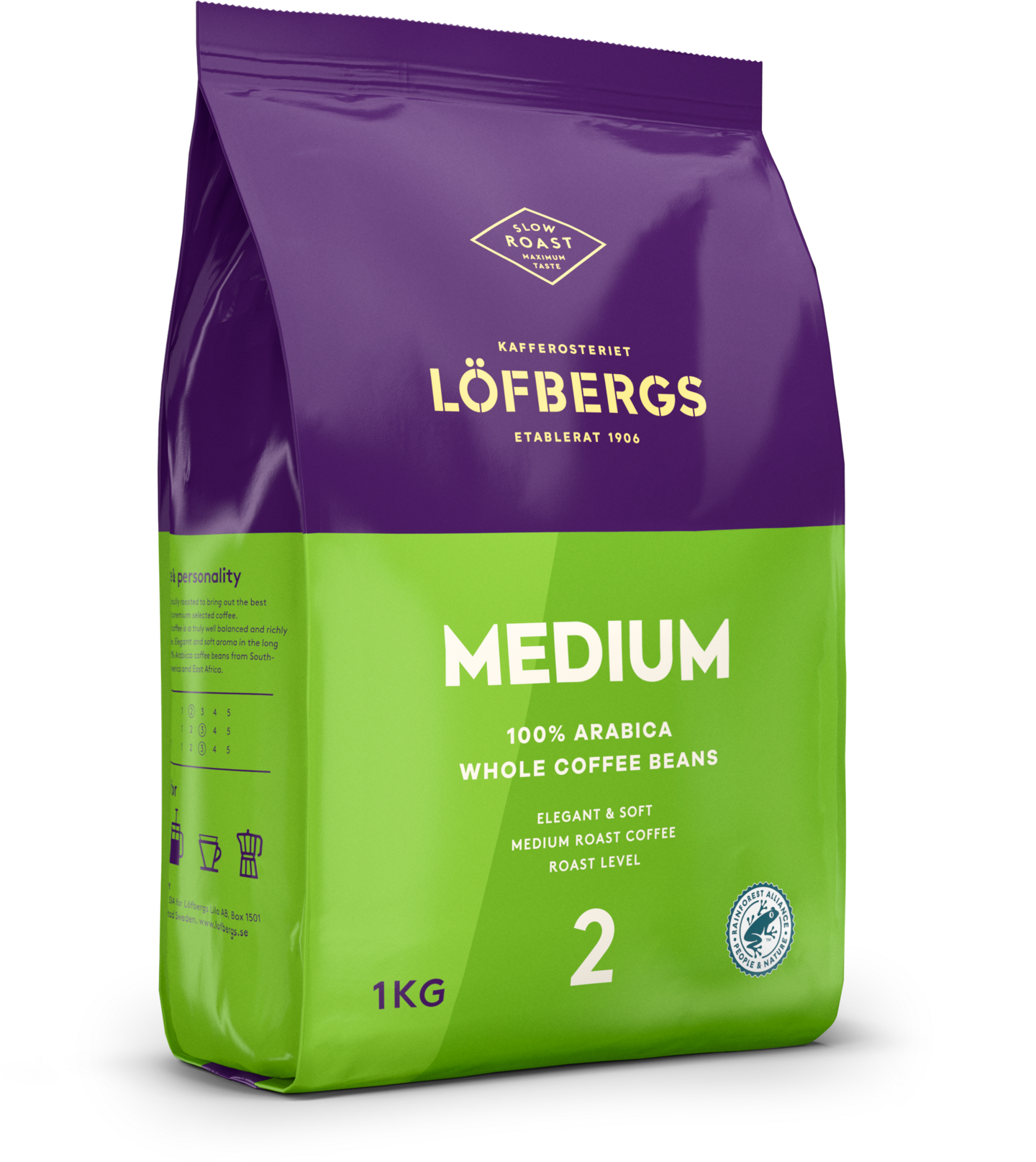 Löfbergs Medium 1kg kahvipapu RFA