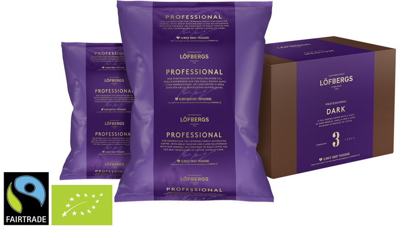 Löfbergs Professional Dark Kahvi 12x500g Reilukauppa Luomu Jauhatus 2,0