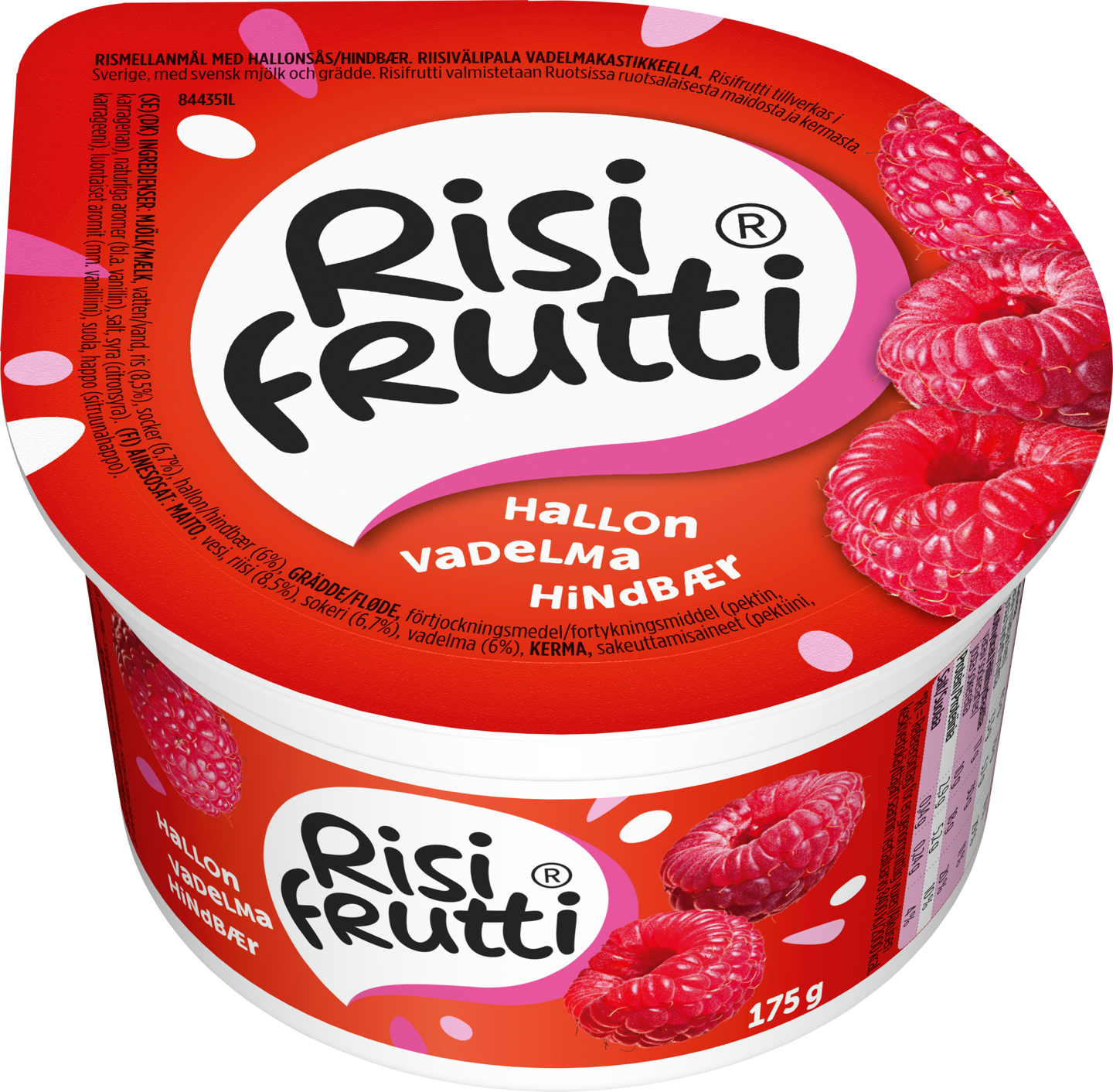 Risifrutti vadelma riisivälipala 175g