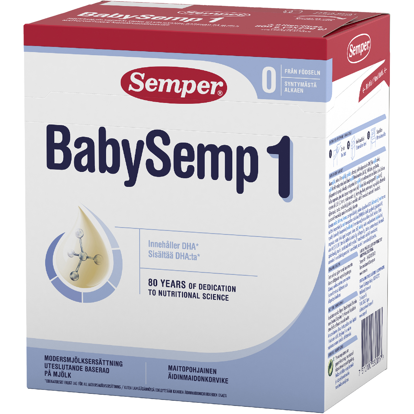 BabySemp1 maitopohjainen äidinmaidonkorvike syntymästä alkaen 500g