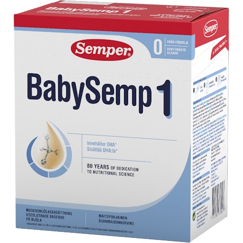 BabySemp1 maitopohjainen äidinmaidonkorvike syntymästä alkaen 500g