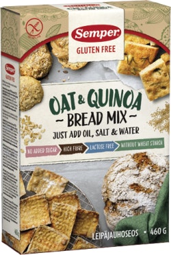 Semper leipäjauhoseos kaura kvinoa 460g gluteeniton
