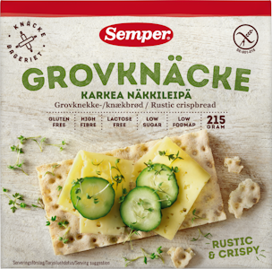 Semper Karkea näkkileipä 215g gluteeniton