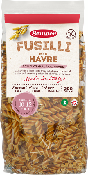 Semper Gluteeniton Fusilli sis. Kauraa 300g