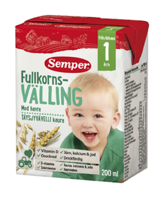 Semper Täysjyvävelli Kaura 200ml alkaen 1v käyttövalmis