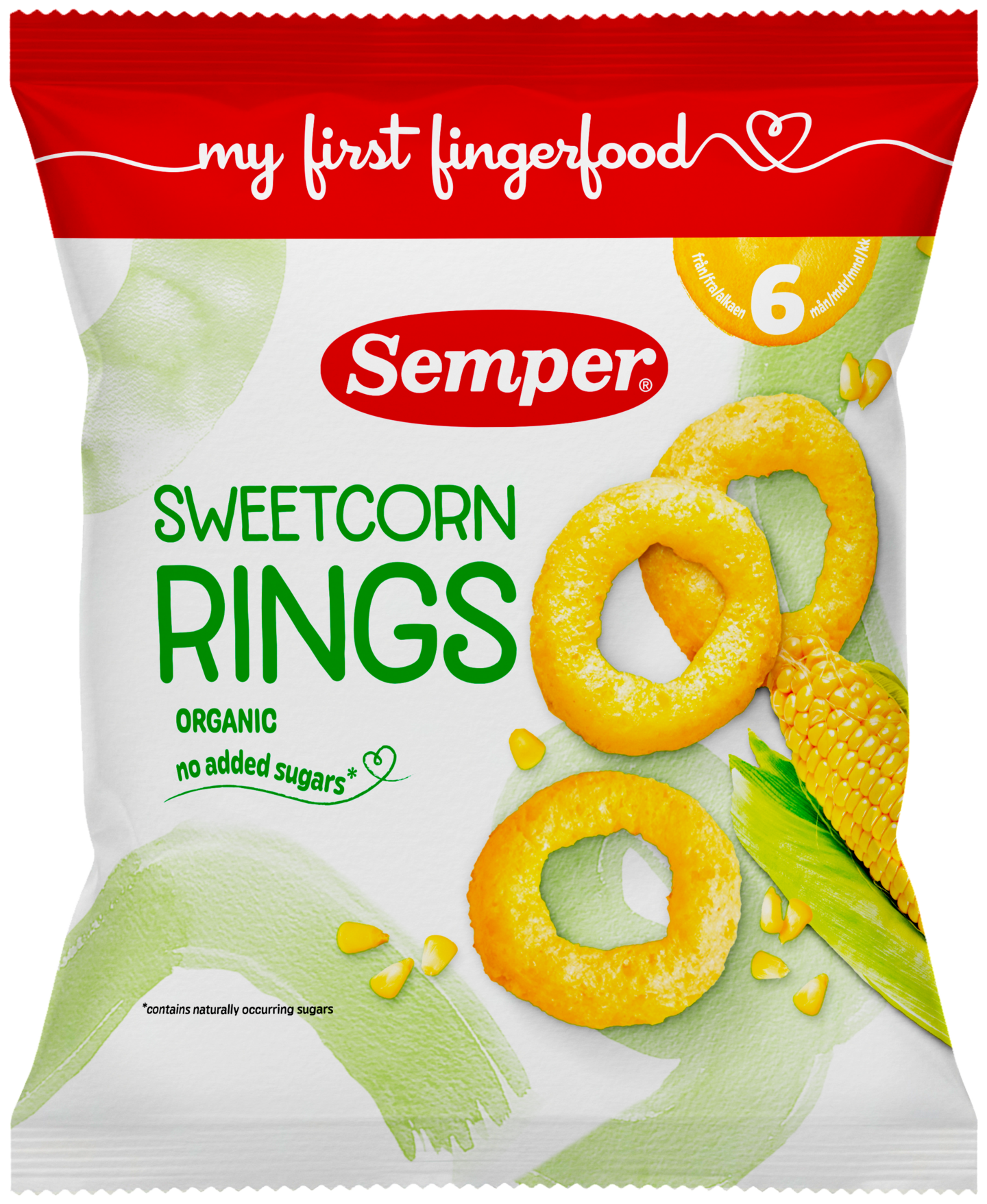 Semper Sweetcorn rings maissinaksu alkaen 6kk 20g luomu