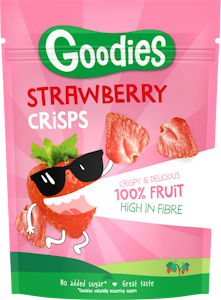 Goodies Strawberry crisps pakastekuivatut mansikkapalat 12g