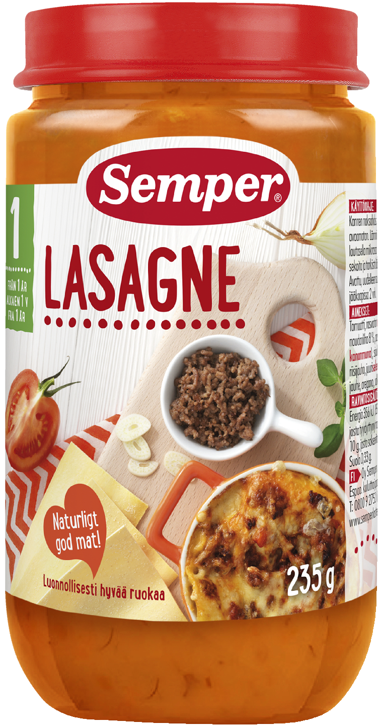Semper lasagne 235g 12kk