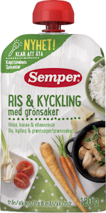 Semper riisiä, kanaa & vihanneksia 120g 6kk