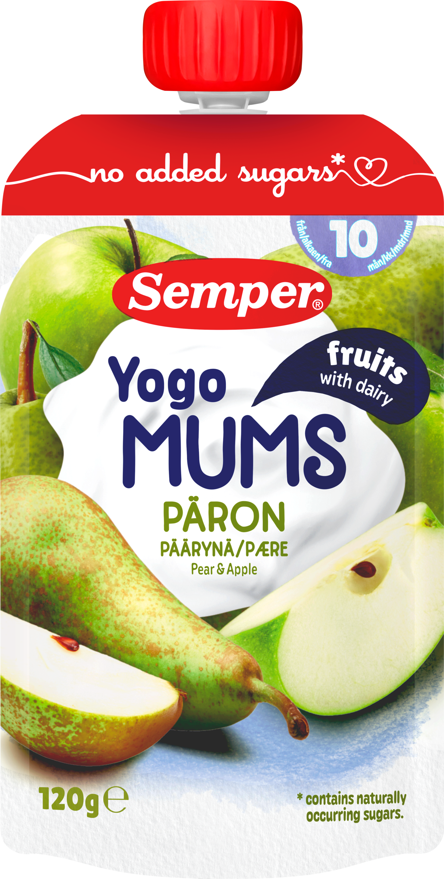 Semper Yogomums Päärynä jogurttihedelmäsose alkaen 10 kk 120g
