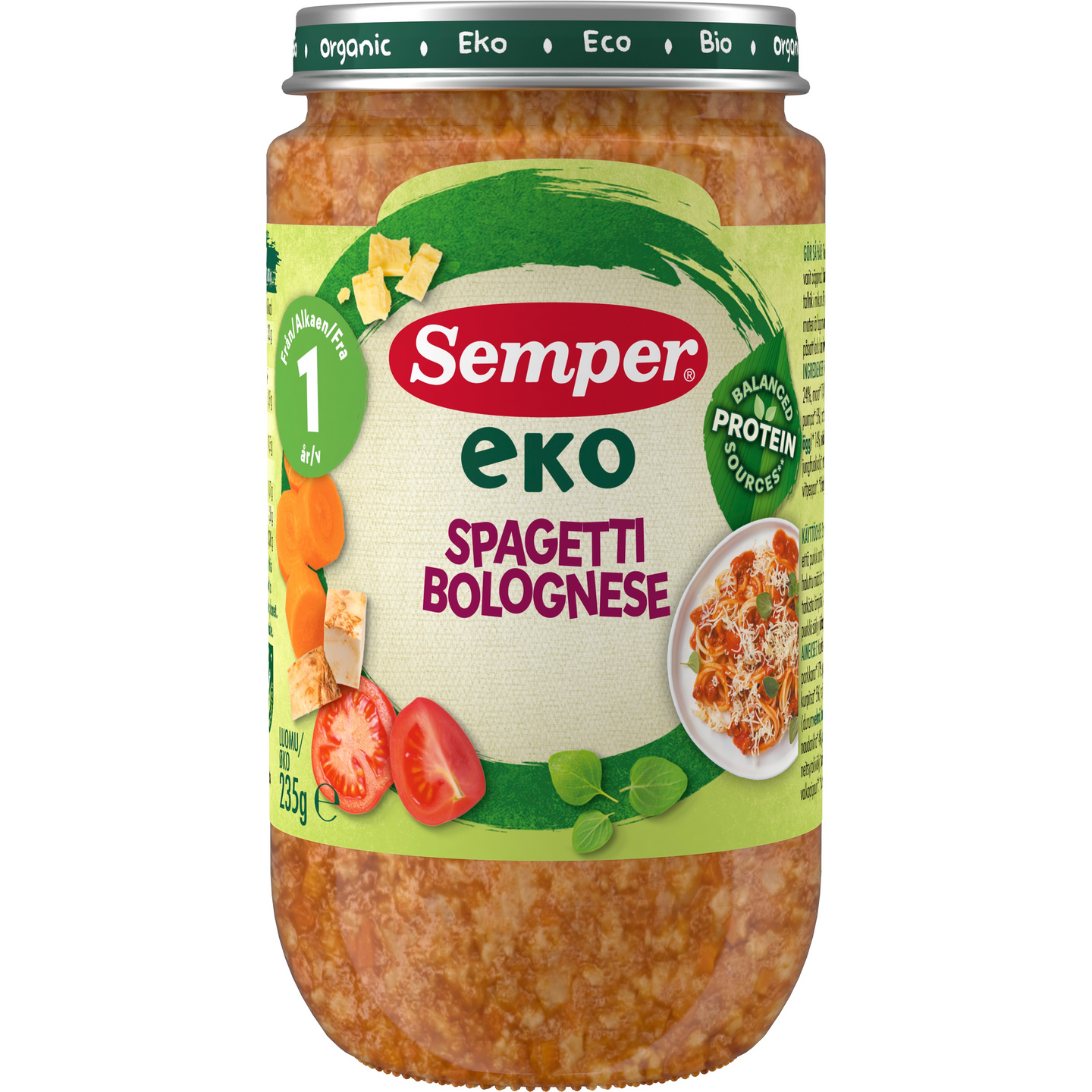 Semper EKO Spagetti Bolognese alkaen 1 v 235g