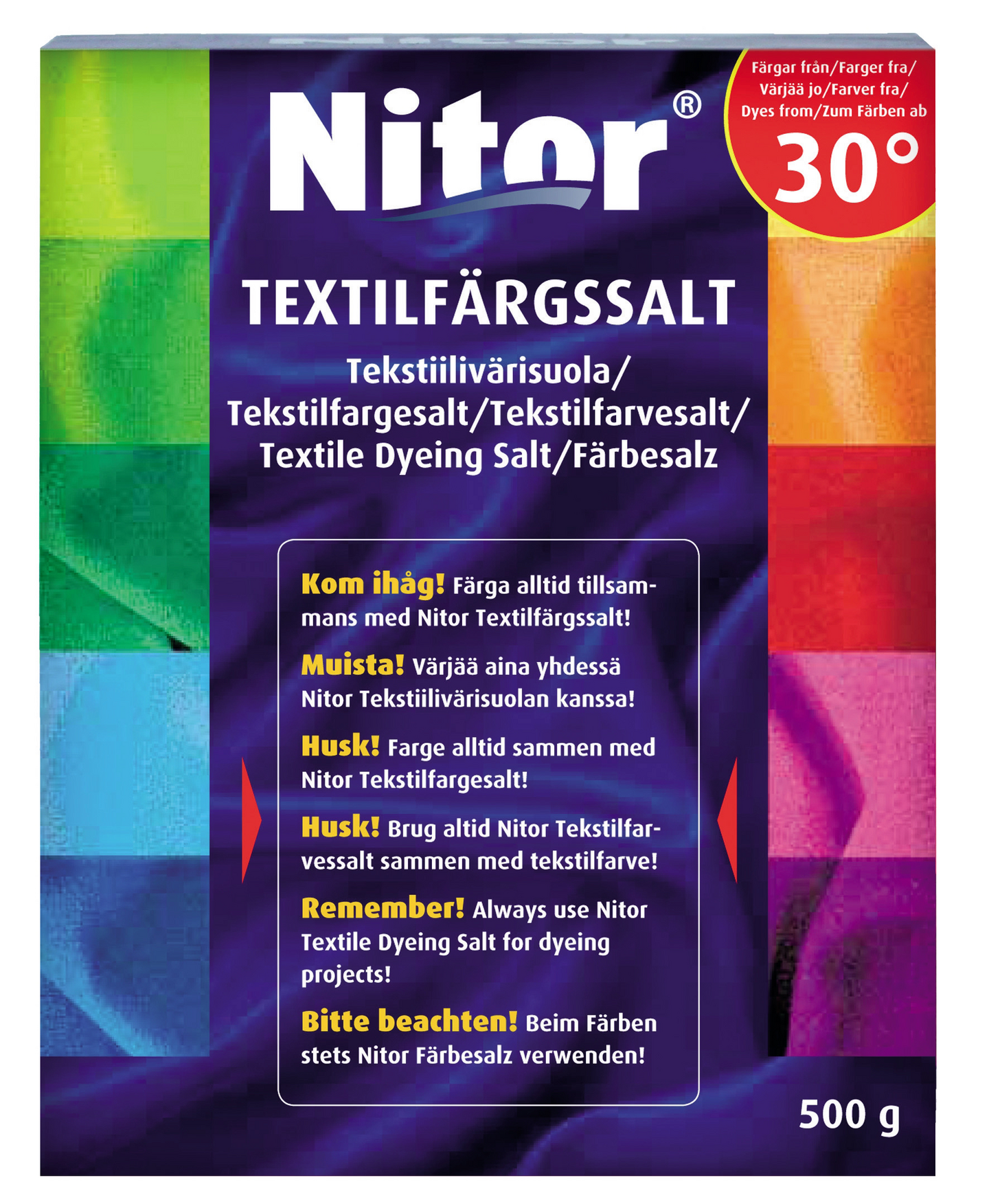 Nitor tekstiilivärisuola 500 g