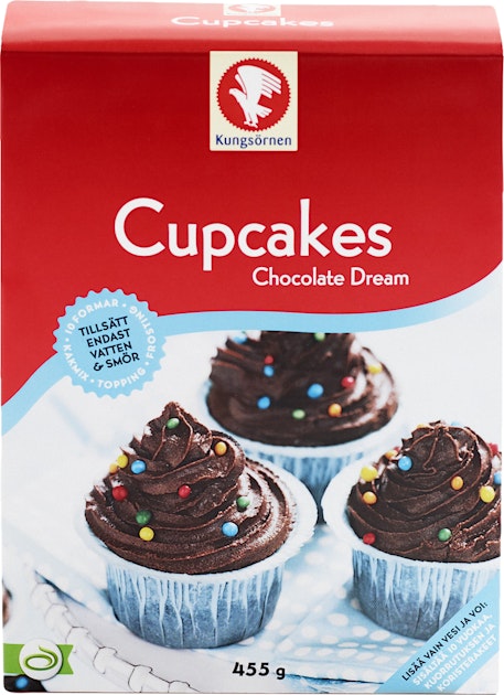 Kungsörnen cupcakes 455g suklaa | K-Ruoka Verkkokauppa