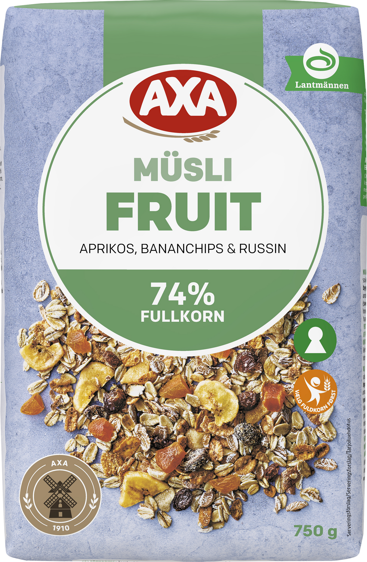 AXA Fruit mysli 750g hedelmä