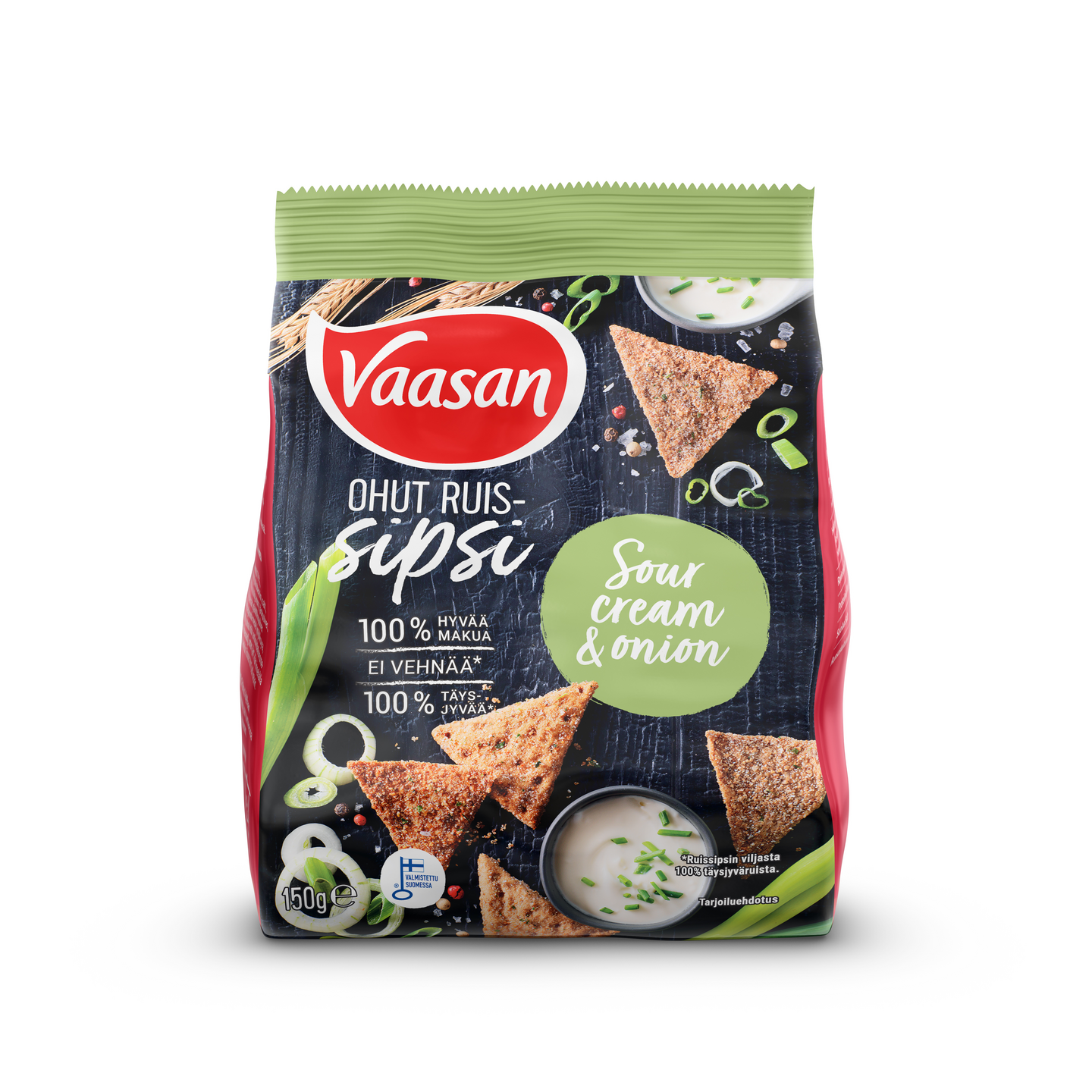 Vaasan Ruissipsi Sourcream - Onion 150 g