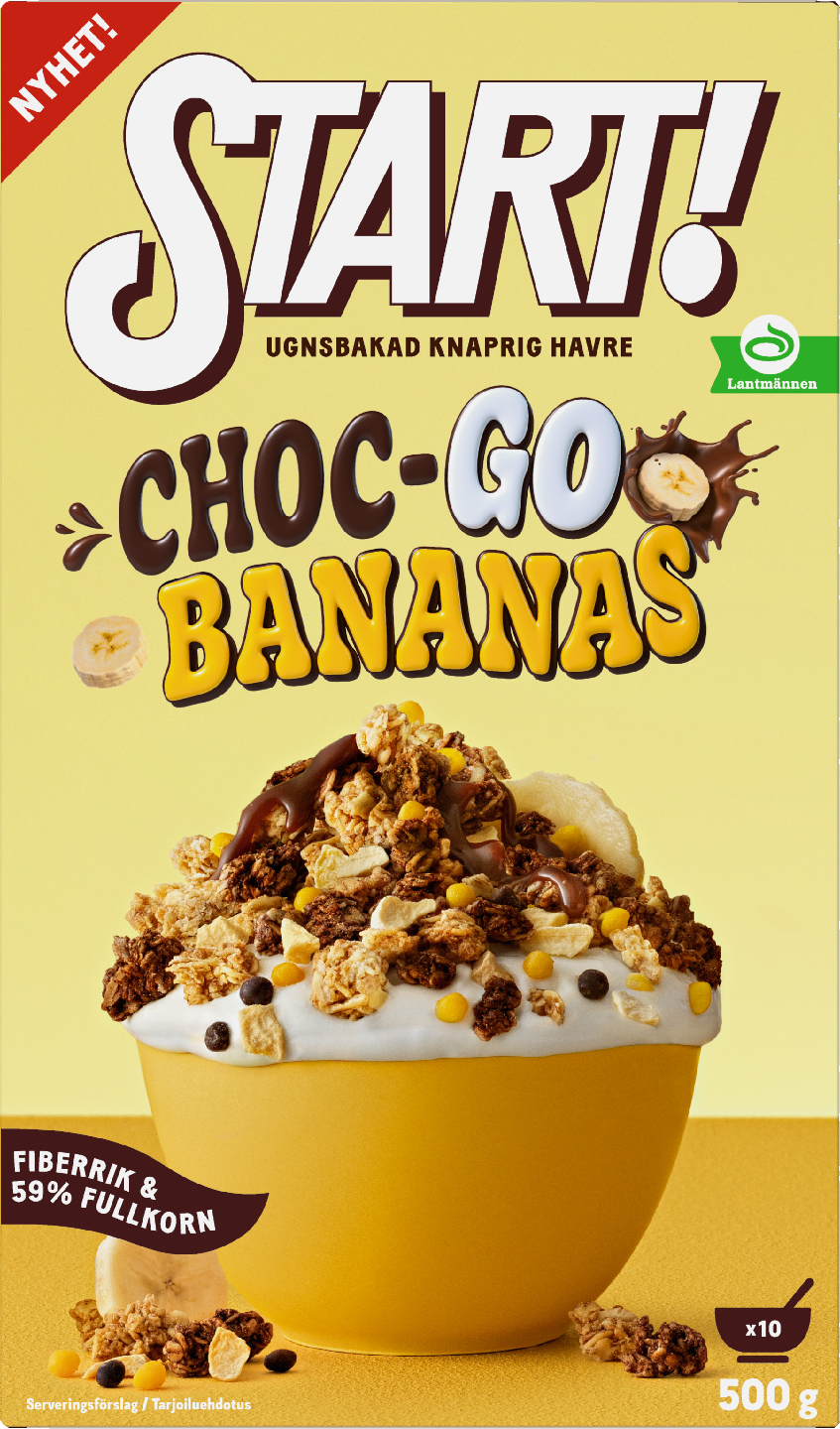 Start granola 500g suklaa ja bananaani