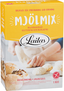 Lailas jauhoseos maissi 1kg gluteeniton, maidoton