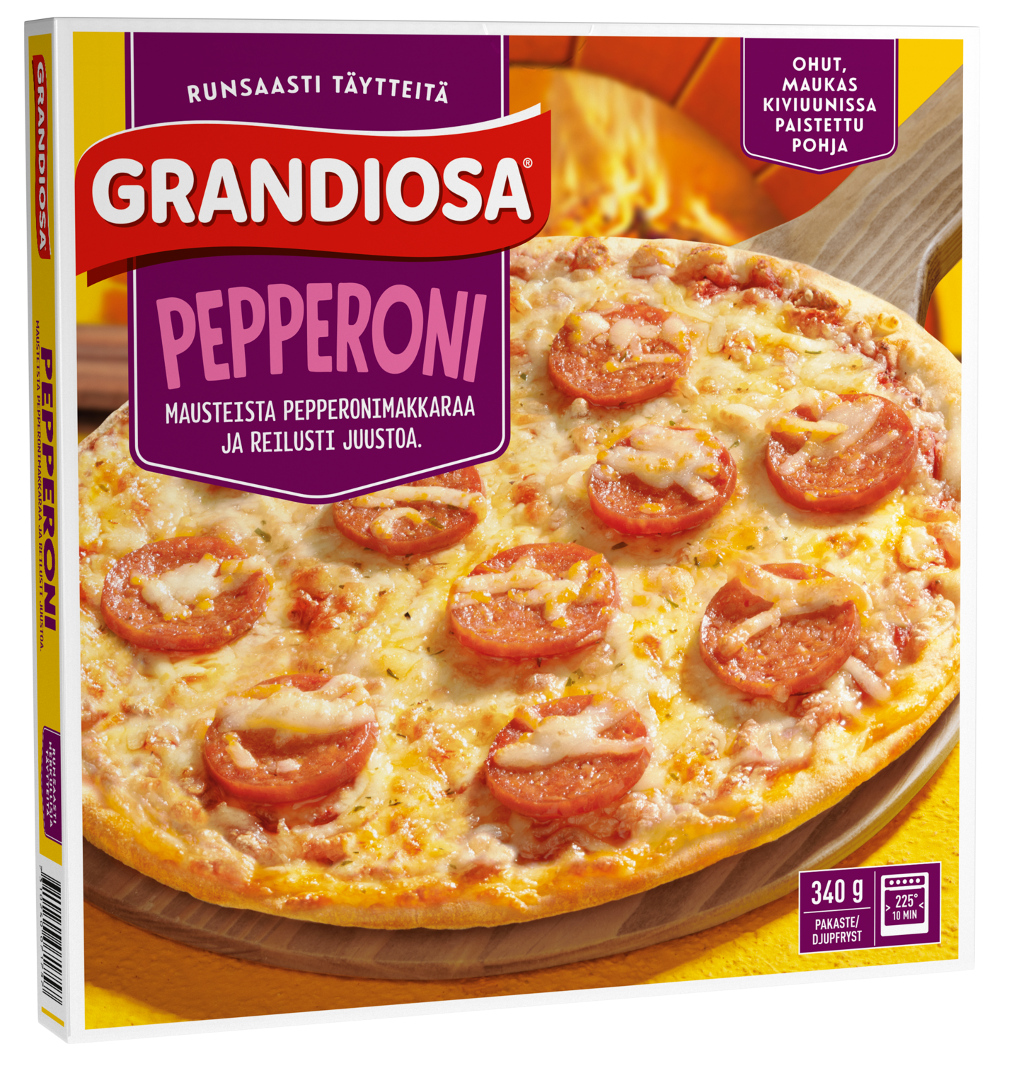 Grandiosa pizza Pepperoni 340g kiviuunipizza pakaste