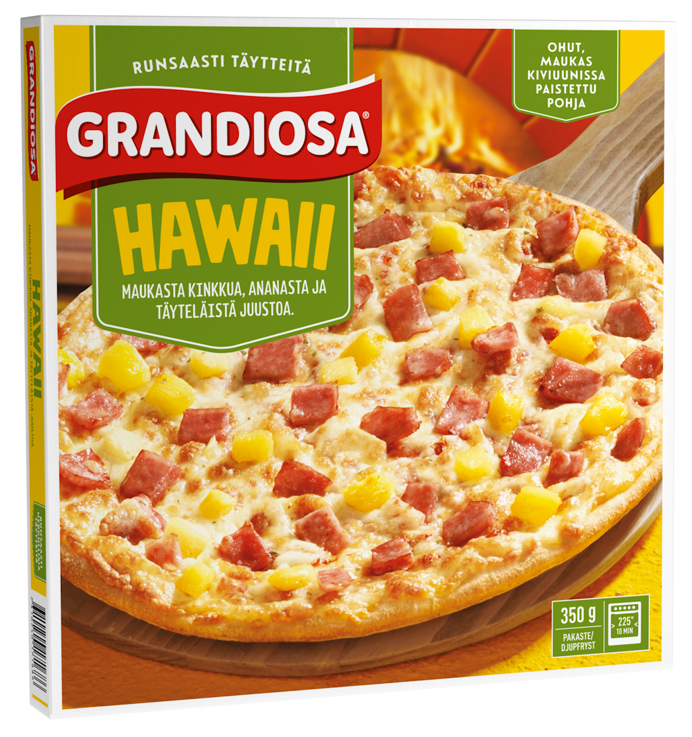 Grandiosa pizza Hawaii 350g kiviuunipizza pakaste — HoReCa-tukku Kespro