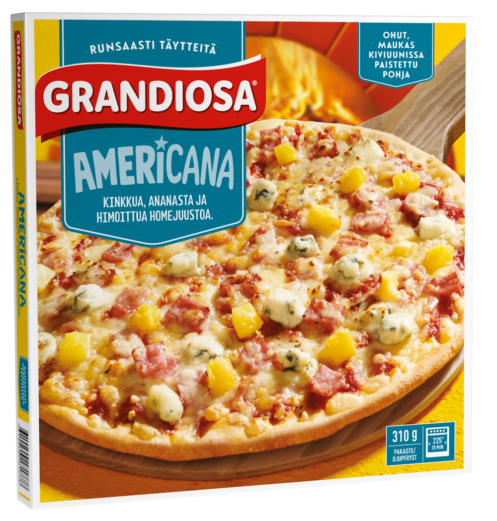 Grandiosa pizza American 310g kiviuunipizza pakaste — HoReCa-tukku Kespro