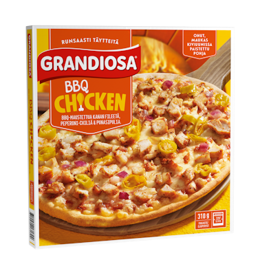 Grandiosa pizza BBQ Chicken 310g kiviuunipizza pakaste