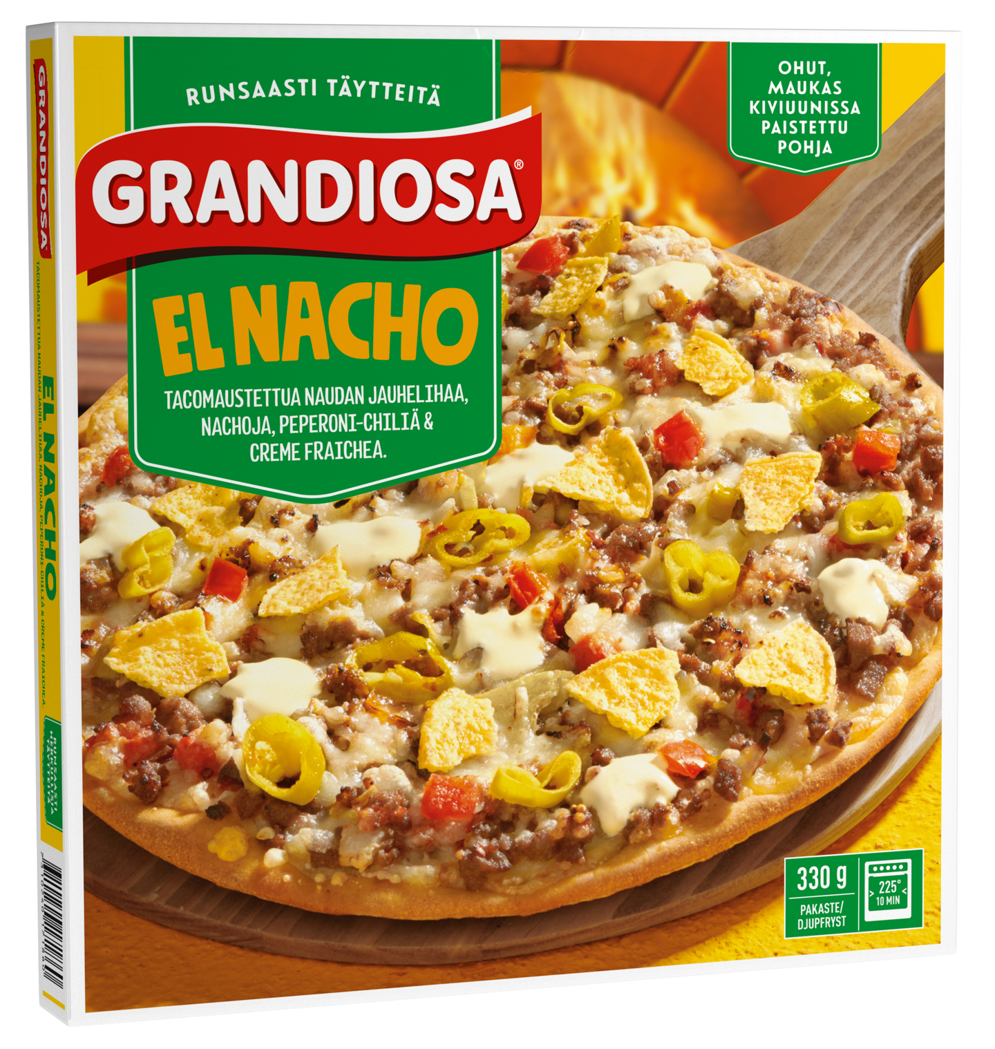 Grandiosa pizza El Nacho 330g kiviuunipizza pakaste