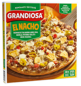 Grandiosa pizza El Nacho 330g kiviuunipizza pakaste