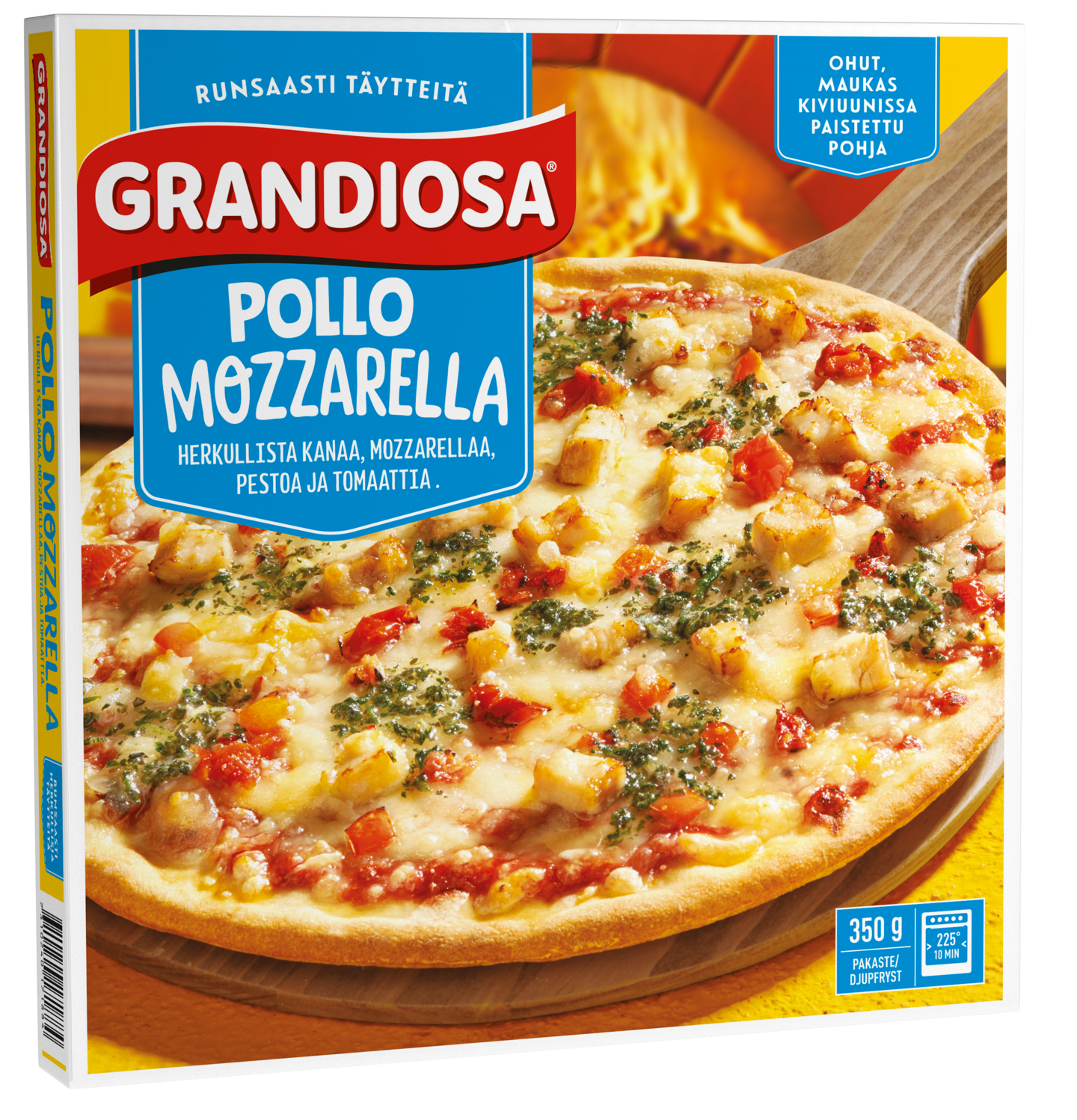 Grandiosa pizza Pollo Mozzarella 350g kiviuunipizza 350g pakaste