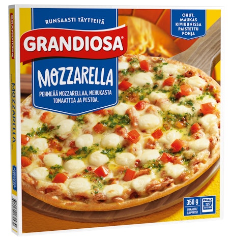Grandiosa pizza Mozzarella 350g kiviuunipizza pakaste