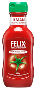 Felix Ketchup ilman lisättyä sokeria 970g